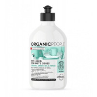 Detergent ecologic pentru vasele bebelusilor Green Tea Peach, 500ml - Organic People Detergent ecologic pentru vasele bebelusilor Green Tea Peach, 500ml - Organic People