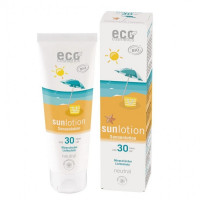 Lotiune Fluida BIO Protectie Solara SPF30, Piele Sensibila, FARA PARFUM, Rezistenta la Apa, 125ml - Eco Cosmetics