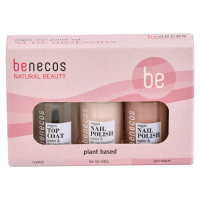 Set lacuri de unghii naturale 20-free, plant based, vegane, Nude Obsession - Benecos Set lacuri de unghii naturale 20-free, plant based, vegane, Nude Obsession - Benecos