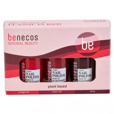 Set lacuri de unghii naturale 20-free, plant based, vegane, Classic in Red - Benecos Set lacuri de unghii naturale 20-free, plant based, vegane, Classic in Red - Benecos
