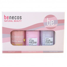 Set lacuri de unghii naturale 20-free, plant based, vegane, Pretty in Pastel - Benecos Set lacuri de unghii naturale 20-free, plant based, vegane, Pretty in Pastel - Benecos