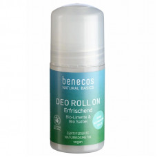 Deodorant natural roll-on cu extract de lime si salvie, 50ml - benecos Natural Basics Deodorant natural roll-on cu extract de lime si salvie, 50ml - benecos Natural Basics