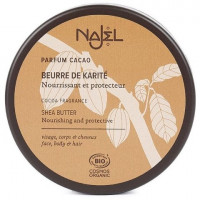 Unt de shea organic cu aroma de cacao, 100g - NAJEL Unt de shea organic cu aroma de cacao, 100g - NAJEL