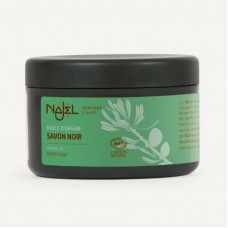 Sapun Negru de Alep Exfoliant cu Ulei de Argan Bio, fara Parfum, 180g - NAJEL Sapun Negru de Alep Exfoliant cu Ulei de Argan Bio, fara Parfum, 180g - NAJEL