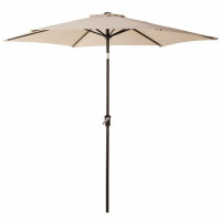 Umbrela terasa gradina, Sersimo Santorini, cu manivela si inclinare, rotunda 270cm, crem Umbrela terasa gradina, Sersimo Santorini, cu manivela si inclinare, rotunda 270cm, crem