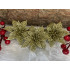 Set 10 ornamente pentru bradul de Craciun, stea Poinsettia, 14cm, auriu [12]