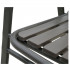 Set 2 scaune de gradina cu brate, PP si cadru metalic, 56x63x89 cm, maro [7]