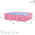 Piscina rectangulara cu cadru metalic Pink Metal Frame Intex 28266NP, 220x150x60 cm [4]