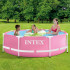 Piscina rotunda cu cadru metalic Pink Metal Frame Intex 28290NP, 244x76 cm [3]