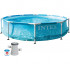 Piscina rotunda cu cadru metalic Beachside Metal Frame Intex 28208NP, 305x76 cm, cu pompa filtrare [13]