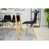 Set 4 scaune dining Scandinav pentru bucatarie, 38x42x82cm, negru [19]