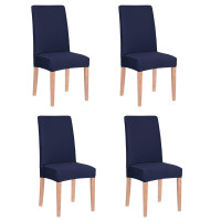 Set 4 huse universale pentru scaun, marime universala, poliester si spandex, 45 x 60 cm, bleumarin Set 4 huse universale pentru scaun, marime universala, poliester si spandex, 45 x 60 cm, bleumarin