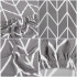 Set 4 huse universale pentru scaun, marime universala, poliester si spandex, 45 x 60 cm, gri dungi [5]