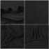 Set 4 huse universale pentru scaun, marime universala, poliester si spandex, 45 cm x 60 cm, negru [2]
