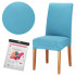 Set 4 huse universale pentru scaun, marime universala, poliester si spandex, albastru deschis [2]