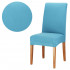 Set 4 huse universale pentru scaun, marime universala, poliester si spandex, albastru deschis [3]