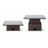 Set mobilier gradina coltar 5 piese, canapea colt, 2 tabureti si masa reglabila pe inaltime, ratan PE, 179x69x73 cm, maro si crem [10]