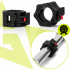 Set 2 cleme pentru bara olimpica 50 mm, sistem de inchidere cu clips, insertii interioare din cauciuc, negru [3]