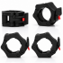 Set 2 cleme pentru bara olimpica 50 mm, sistem de inchidere cu clips, insertii interioare din cauciuc, negru [6]