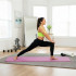 Saltea fitness antiderapanta din NBR, 183x61x1 cm, cu curea transport, roz [2]