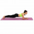 Saltea fitness antiderapanta din NBR, 183x61x1 cm, cu curea transport, roz [4]