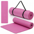 Saltea fitness antiderapanta din NBR, 183x61x1 cm, cu curea transport, roz [11]
