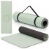 Saltea yoga antiderapanta din TPE, 183x61x0.6 cm, cu curea transport, verde [2]