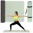 Saltea yoga antiderapanta din TPE, 183x61x0.6 cm, cu curea transport, verde [4]