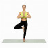 Saltea yoga antiderapanta din TPE, 183x61x0.6 cm, cu curea transport, verde [11]