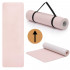 Saltea fitness antiderapanta din TPE, 183x61x1 cm, cu curea transport, roz [19]