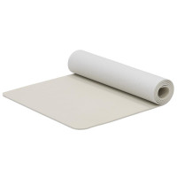 Saltea fitness antiderapanta din TPE, 183x61x1 cm, cu curea transport, bej