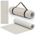 Saltea fitness antiderapanta din TPE, 183x61x1 cm, cu curea transport, bej [2]