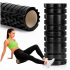 Rola pentru masaj si stretching din spuma EVA, duritate medie 50 Shore A, 33x14 cm, negru [8]