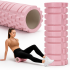 Rola pentru masaj si stretching din spuma EVA, duritate medie 50 Shore A, 33x14 cm, roz [20]