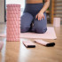Rola pentru masaj si stretching din spuma EVA, duritate medie 50 Shore A, 33x14 cm, roz [23]