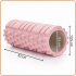 Rola pentru masaj si stretching din spuma EVA, duritate medie 50 Shore A, 33x14 cm, roz [11]