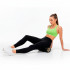 Rola pentru masaj si stretching din spuma EVA, duritate medie 50 Shore A, 33x14 cm, negru si verde [11]