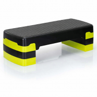 Stepper aerobic, ajustabil in 3 trepte, antiderapant, maxim 350 kg, 68x29x20 cm, negru si verde Stepper aerobic, ajustabil in 3 trepte, antiderapant, maxim 350 kg, 68x29x20 cm, negru si verde