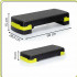 Stepper aerobic, ajustabil in 2 trepte, antiderapant, maxim 350 kg, 68x29x15 cm, negru si verde [19]