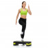Stepper aerobic, ajustabil in 2 trepte, antiderapant, maxim 350 kg, 68x29x15 cm, negru si verde [5]