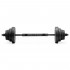 Set gantere si bara ajustabila 20 kg, 12 discuri, conector metalic cu spuma, negru [15]