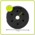 Disc greutate haltera, 1,25 kg, umplutura bitumica, invelist PP, 29 mm, negru [5]