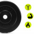 Disc greutate haltera 5 kg, 31 mm, compozit bitumic, PP, 26x5 cm, negru [5]