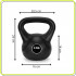 Kettlebell 6 kg, bitum cu invelis rezistent ABS, 24x21 cm, negru [12]