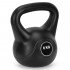 Kettlebell 6 kg, bitum cu invelis rezistent ABS, 24x21 cm, negru [8]