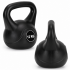 Kettlebell 12 kg, bitum cu invelis rezistent ABS, 25x19x27 cm, negru [5]