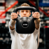Kettlebell 20 kg, bitum cu invelis rezistent ABS, 30x25x33 cm, negru [3]