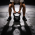Kettlebell 20 kg, bitum cu invelis rezistent ABS, 30x25x33 cm, negru [4]