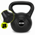 Kettlebell 20 kg, bitum cu invelis rezistent ABS, 30x25x33 cm, negru [5]