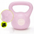 Kettlebell 2 kg, bitum cu invelis rezistent ABS, 16x19 cm, roz [4]